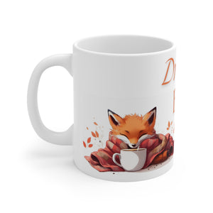 Napping Foxes "Dream Big" Ceramic Mug 11oz - Coffee Chronicles