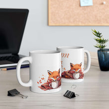 Load image into Gallery viewer, Napping Foxes &quot;Dream Big&quot; Ceramic Mug 11oz - Coffee Chronicles