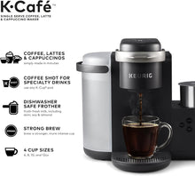 Load image into Gallery viewer, Keurig K-Cafe Single Serve K-Cup Coffee, Latte and Cappuccino Maker, Dark Charcoal - Coffee Chronicles