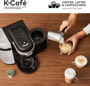 Keurig K-Cafe Single Serve K-Cup Coffee, Latte and Cappuccino Maker, Dark Charcoal - Coffee Chronicles