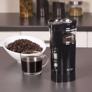 Mr. Coffee 12 Cup Electric Coffee Grinder with Multi Settings, Black, 3 Speed