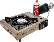 Load image into Gallery viewer, Gas One GS-3400P Propane or Butane Stove Dual Fuel Stove Portable Camping Stove - Patent Pending - with Carrying Case Great for Emergency Preparedness Kit - Coffee Chronicles