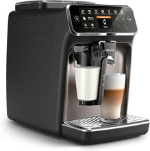 Load image into Gallery viewer, PHILIPS 4300 Series Fully Automatic Espresso Machine - LatteGo Milk Frother, 8 Coffee Varieties, Intuitive Touch Display, Black, (EP4347/94) - Coffee Chronicles